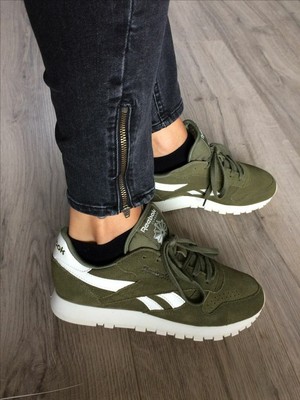 reebok classic suede canopy green